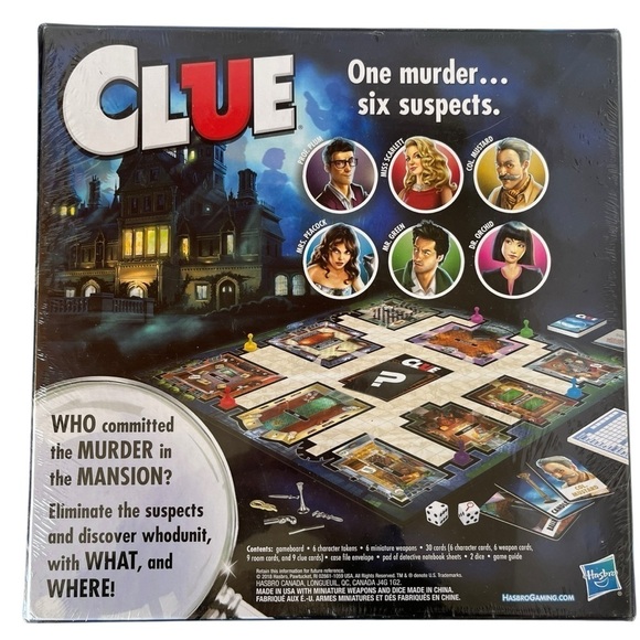 New Sealed Clue Mystery Board Game Gift - Picture 2 of 4
